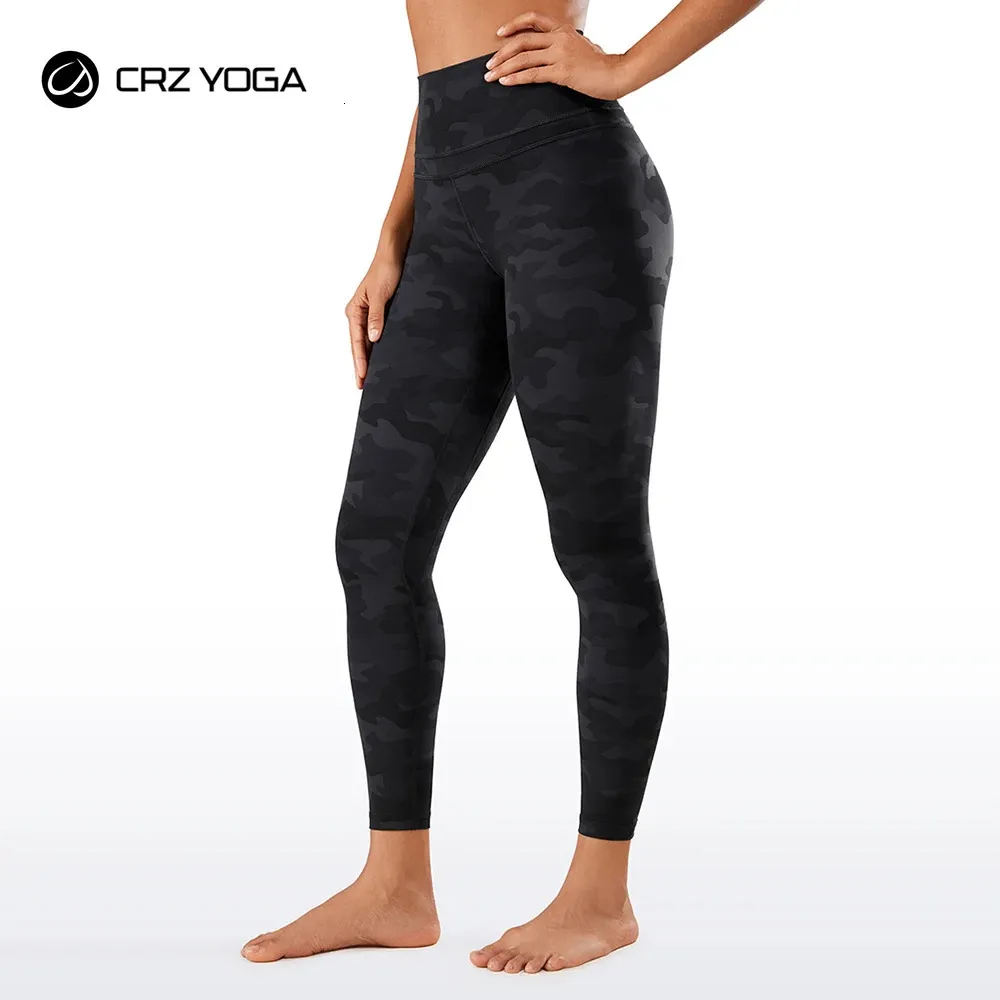 CRZ YOGA Womens Naked Feeling High-Rise Tight Yoga Pants Workout Fitness Leggings With High Elasticity-25 tum 240321