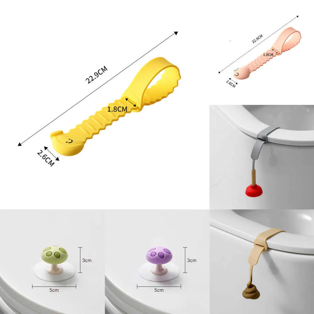 2024 Creative Toilet Plunger Toiletbril Lifter Wc Anti-Vuile Draaggreep Vermijd Aanraking Wc-deksel Handvat Lifter Badkamer Accessor