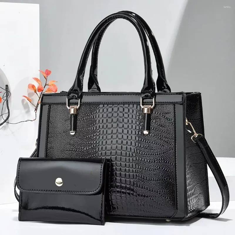 DHgate Womens Crocodile Pattern Leather Tote Handbag Single Shoulder Crossbody Bag Business Casual Evening Bag Bags Luggage Accessories