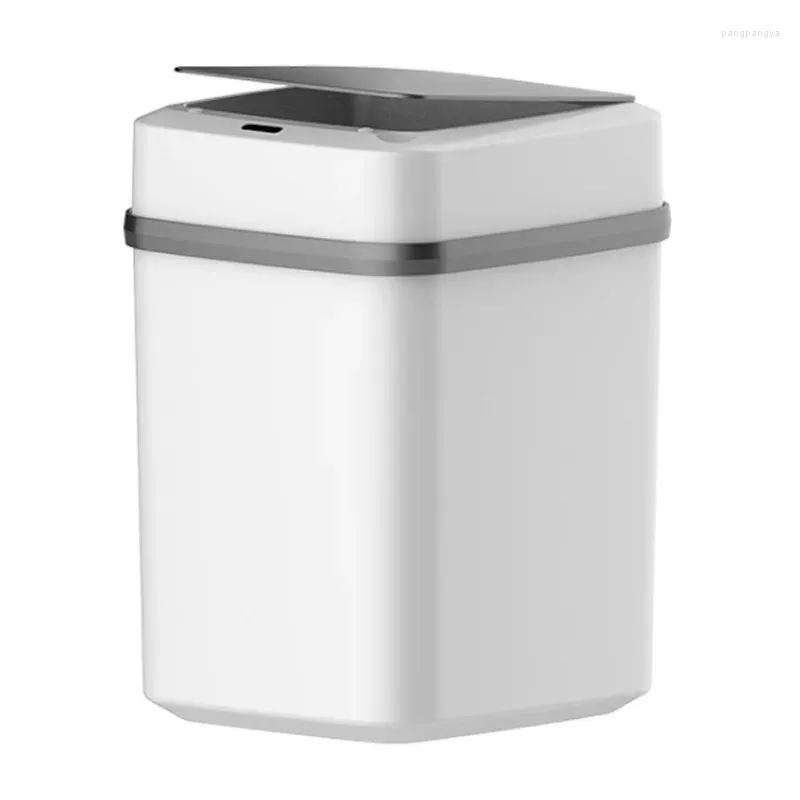 Kitchen Storage Home Automatic Induction Smart Trash Can With Cover Living Room Bedroom Bathroom Creative Classification