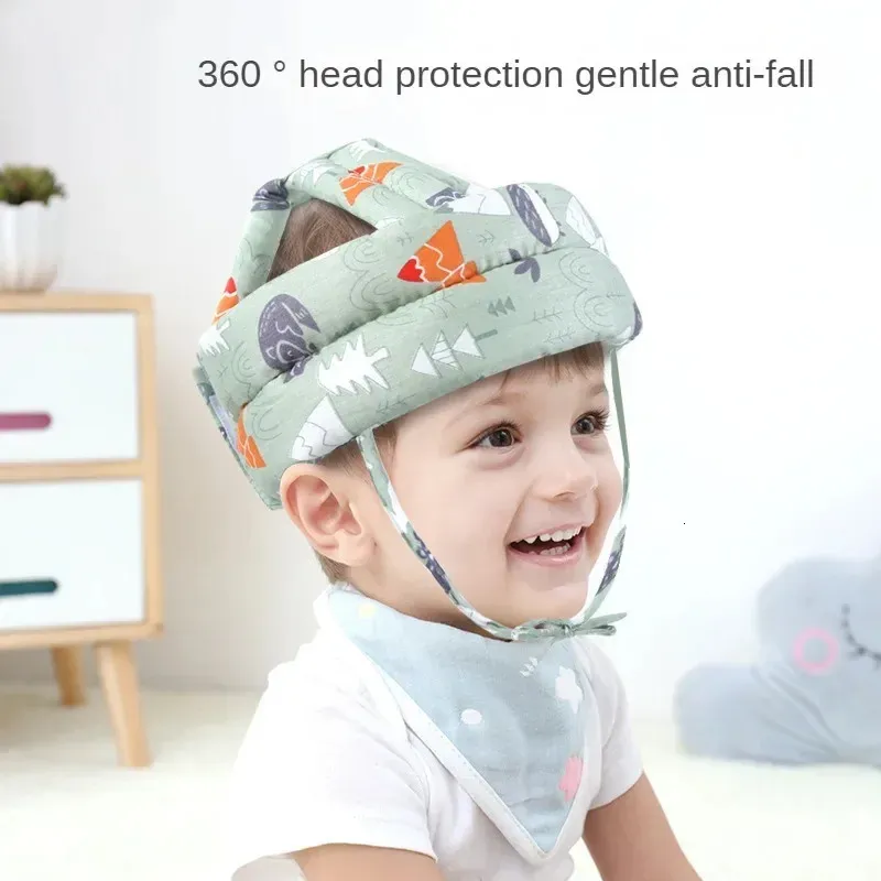 Головка для предотвращения столкновений, обучающаяся ходьбе, детская прогулочная шапка, детский подголовник, устройство против падения, дышащая защитная подушка для головы 240327