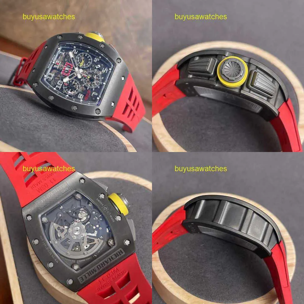 Moissanite Pilot Wristwatch RM Wrist Watch RM011-FM series RM011 grey titanium Special edition