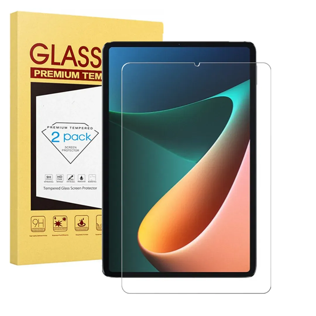 Protetores 2 pacote de vidro para xiaomi pad 6 11.0 Polegada protetor de tela de vidro temperado para mi pad 5 pro mi pad 5 6 pro protetor de filme de tela