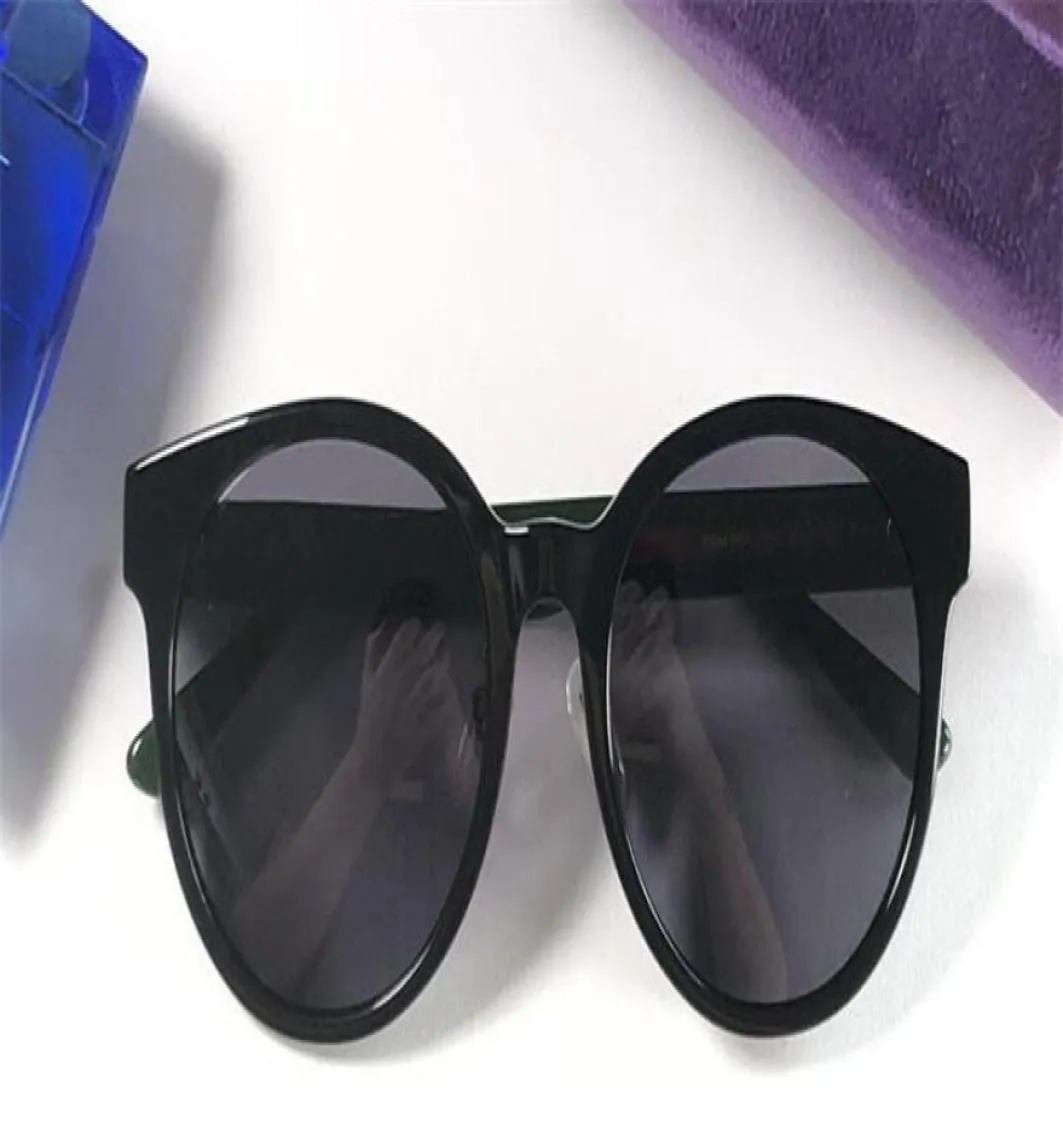 Nowa sprzedaż projektant mody okulary przeciwsłoneczne 0416 Cat Eye Frame Fears Materiał na desce Popularna prosta styl Ochrona UV400 5150141