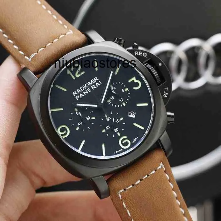 Designer Watch Paneras Classic Men Watches Leather Waterproof Chronograph Business Watch Jampaner Watch liu DUZZ