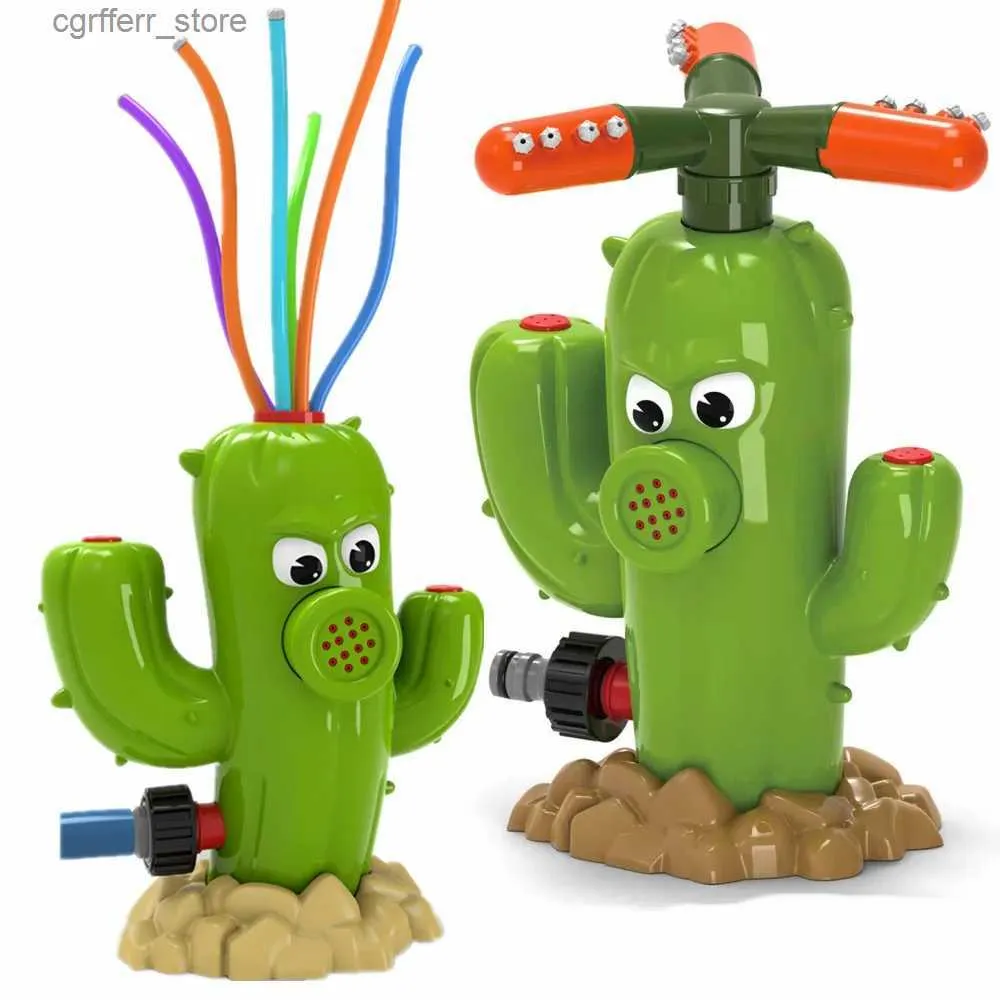 Pistola Giocattoli Cactus Sprinkler Outdoor Sprinkler Toy Cortile Giardino Acqua Giocattolo Giardino estivo Cartoon Sprinkler Baby Shower Toy240327