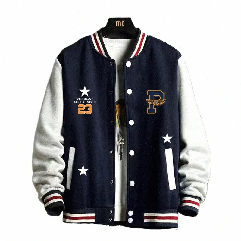 Supzoom Nouvelle Arrivée Fi Polaire Casual Baseball Uniforme Cott Épissé Régulier Rib Manches Marque Vêtements Bomber Veste Hommes U7rT #