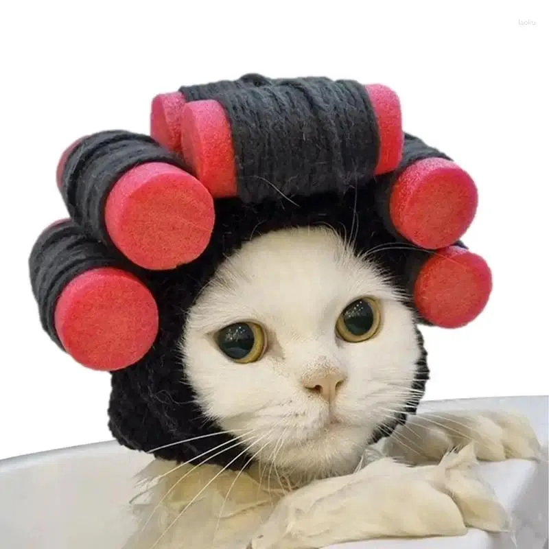 Abbigliamento per cani Parrucche Cosplay Caldi e morbidi Accessori per cappelli da festa per animali Divertenti Lavori a maglia per gatti Cani Cuccioli Gattini