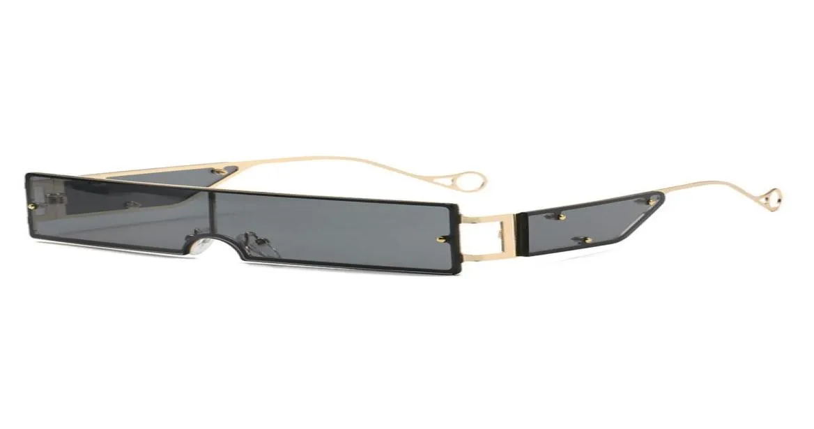 2020 Trend Rectangle Solglasögon Kvinnor Fashion Black Red Clear Lens för sexiga kvinnliga retro Eyewear UV400 Oculos de Sol5098058