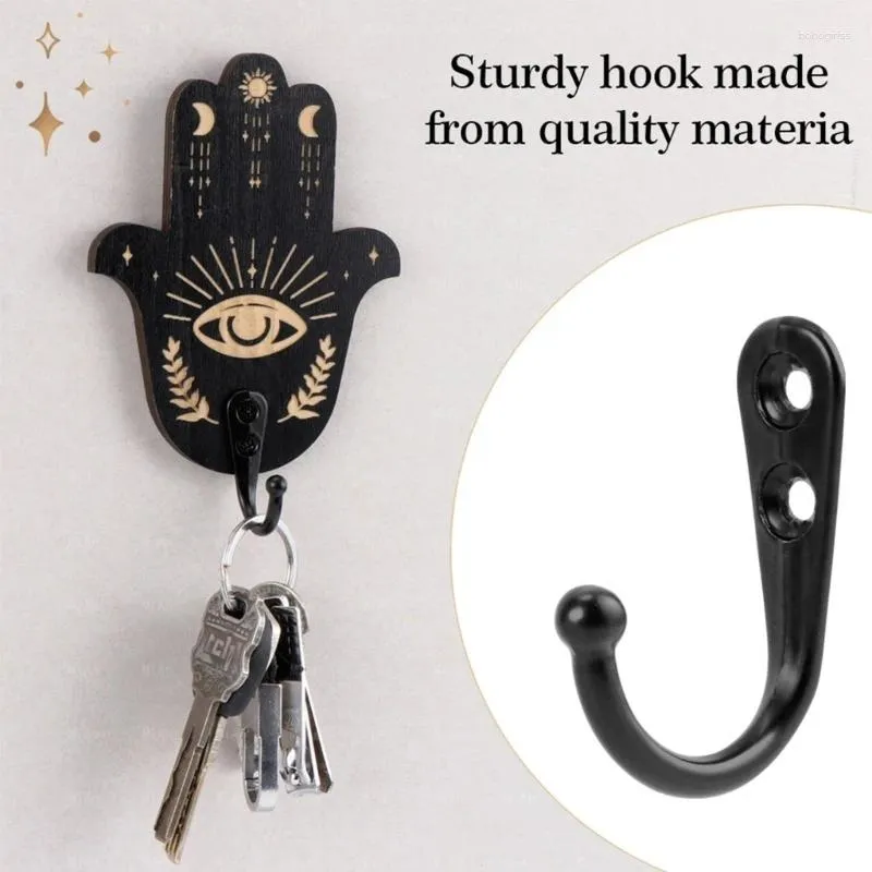 Hooks 4 Pieces Wall Boho Theme For Keys Coat Robe Towel Modern Gagets Hangers Adhesive B03E