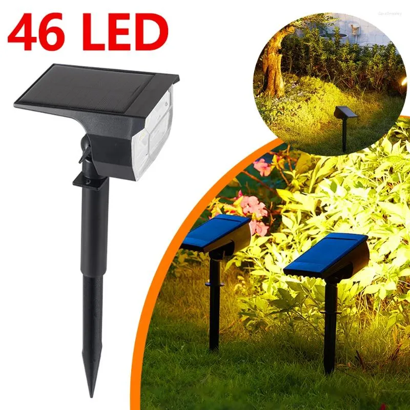 Solar Pathway Lights 46 LED Outdoor Garden Lamp Waterproof Landscape Walkway Driveway Lawn Decor