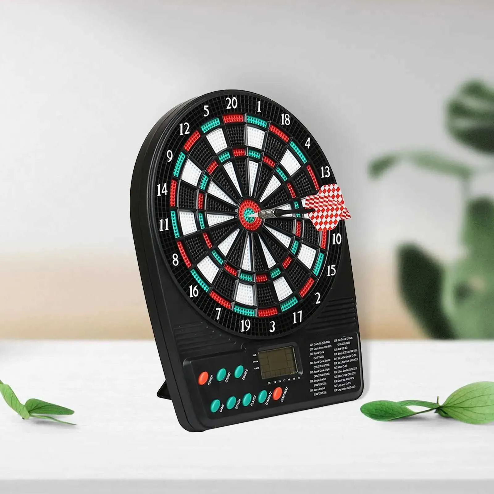 Electronic Dart Board Automatic Scoring with Soft Darts Throwing Game for Adults LCD Display Dart Plate for Outside Lawn