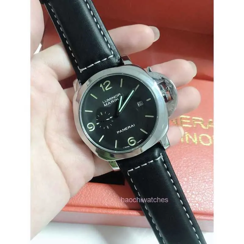 Mens Mechanical Watch Panerrais Men S 시계 가죽 스트랩 방수 BYUQ 브랜드 이탈리아 스포츠 손목 시계를위한 고급 시계