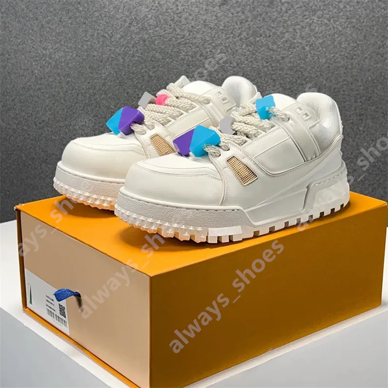 2023 Designerskor Trainer Sneakers Plate-Forme Maxi Mens Women Casual Shoes Black Blue Orange White Shoe Storlek 36-45 A37