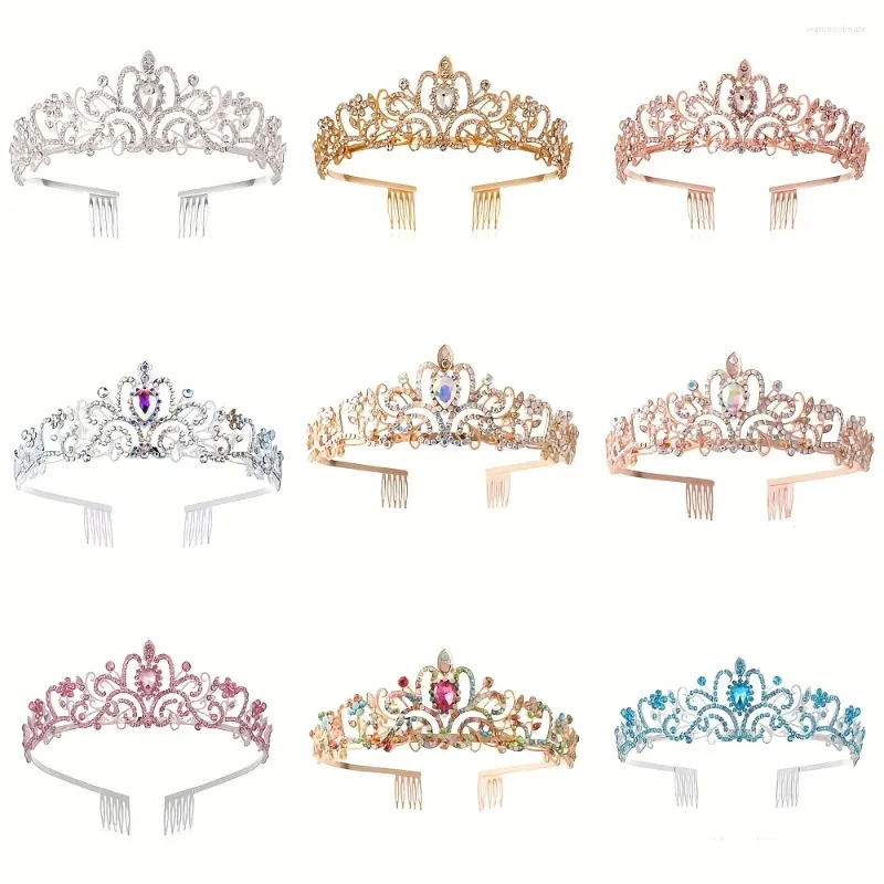 Pinces à cheveux diadème de mariage couronne de mariée en cristal avec peigne strass diadème de bal diadèmes et couronnes accessoires