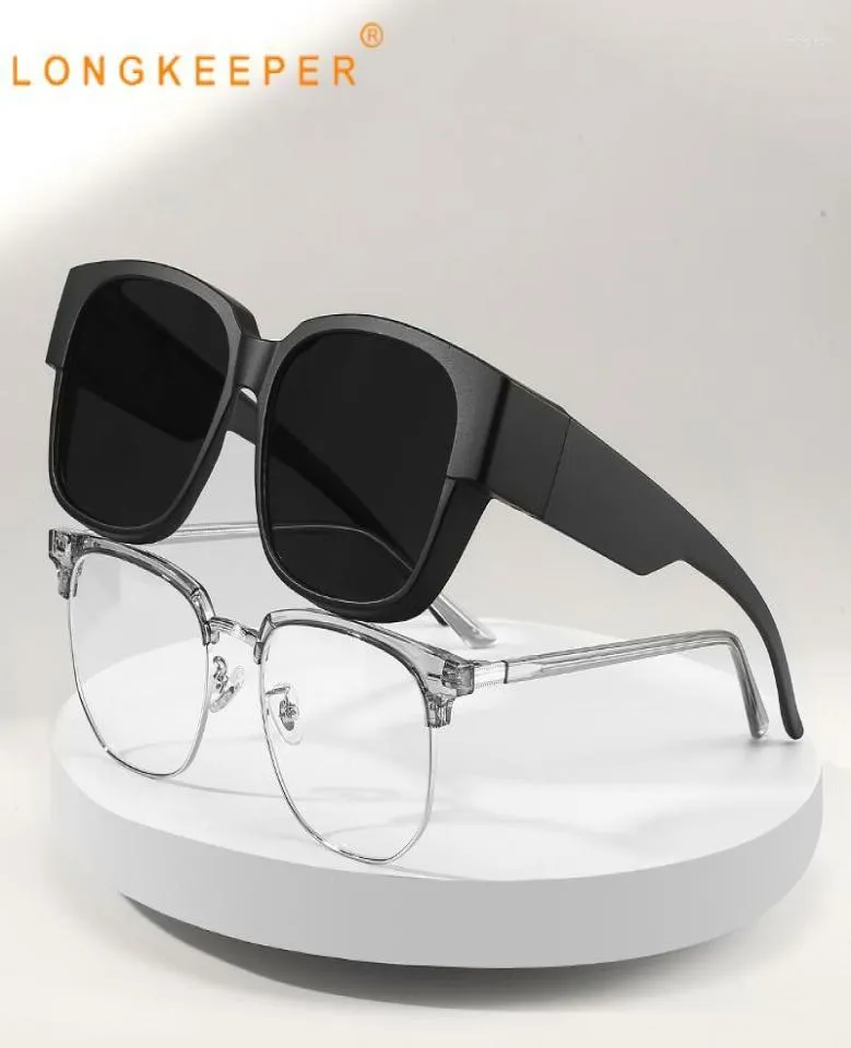 Sunglasses Polarized Fit Over Glasses Men Women Driving Yellow Lens Square Night Vision Goggles Wear6817682