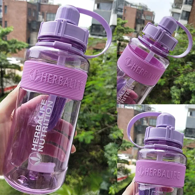 1000ml Nutrition Water Bottle Milk Shake Bottle Straw Bottle Sports Bottle Plastic Space Bottle Kettle Herbalife Bottle