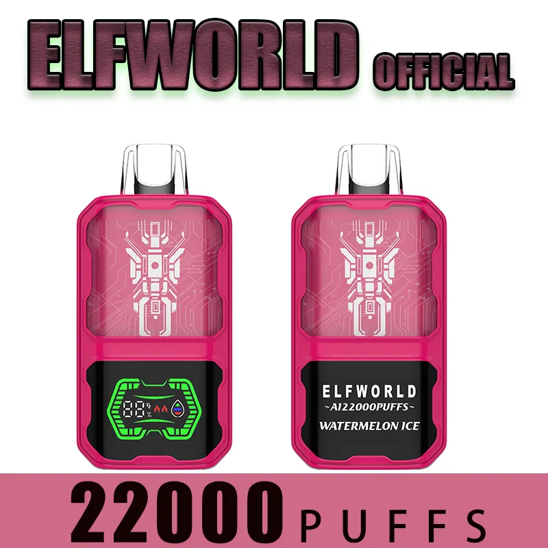 Elfworld Puff 22K Vapers Puff 22000 Puffs wegwerp vape penvaps wegwerp puff 26 ml voorgevulde cartridges pod 650 mAh oplaadbare kit puff 22k puff dual modellen