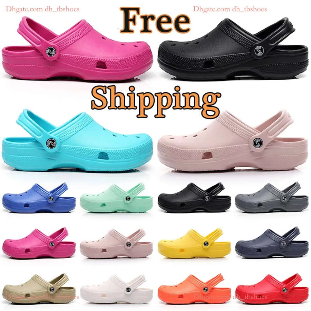 Clog Classic Designer Sandals Summer Beach Waterproof Slide Dorosłe dzieci Czarne białe pomarańczowe mężczyźni kobiety Kaptuki pielęgniarskie buty na zewnątrz