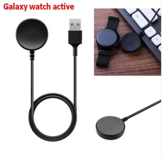 Aksesuarlar Yedek Akıllı İzleme Dock USB Şarj Cihazı Samsung Galaxy Watch Active 1/2/3 R500 Kablosuz Şarj Cihazı USB Kablosu