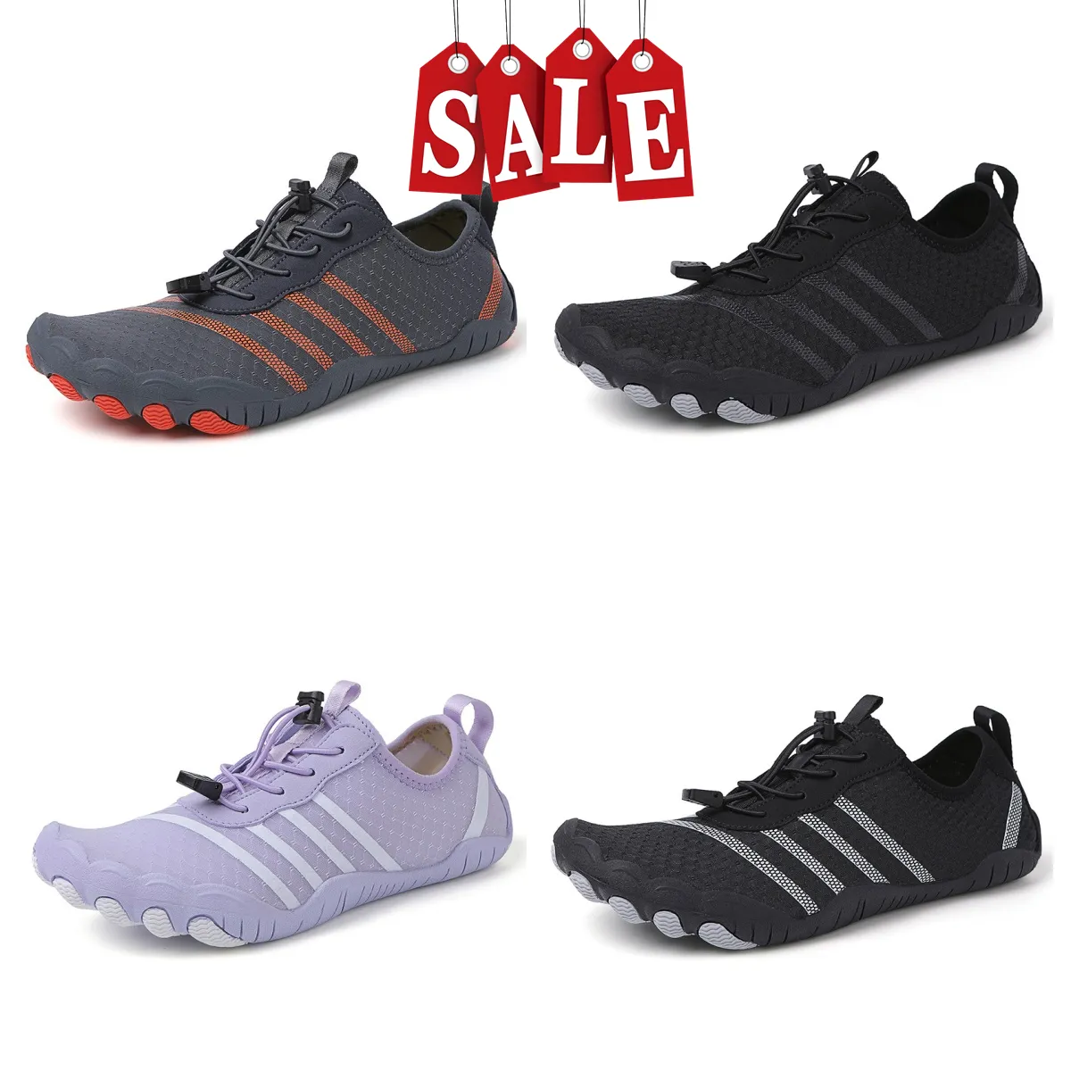 Zapatos unisex Natación GAI Zapatos para vadear en el agua Cinco dedos Fitness Parejas Playa Buceo Zapatos de rastreo de ríos Zapatillas de agua unisex para exteriores Verano Athleisure 2024 36-47