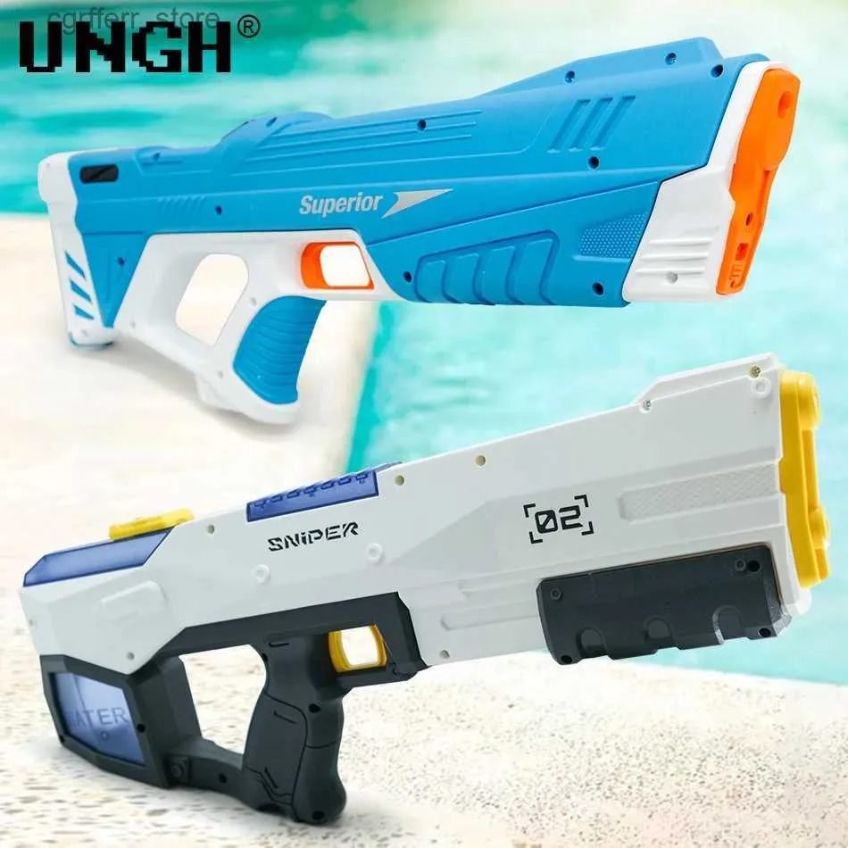 Gun Toys UNGH 280/450 ml pistola de agua eléctrica con pulverizador de agua absorbe alta capacidad juego de verano de alta presión juguetes 240327