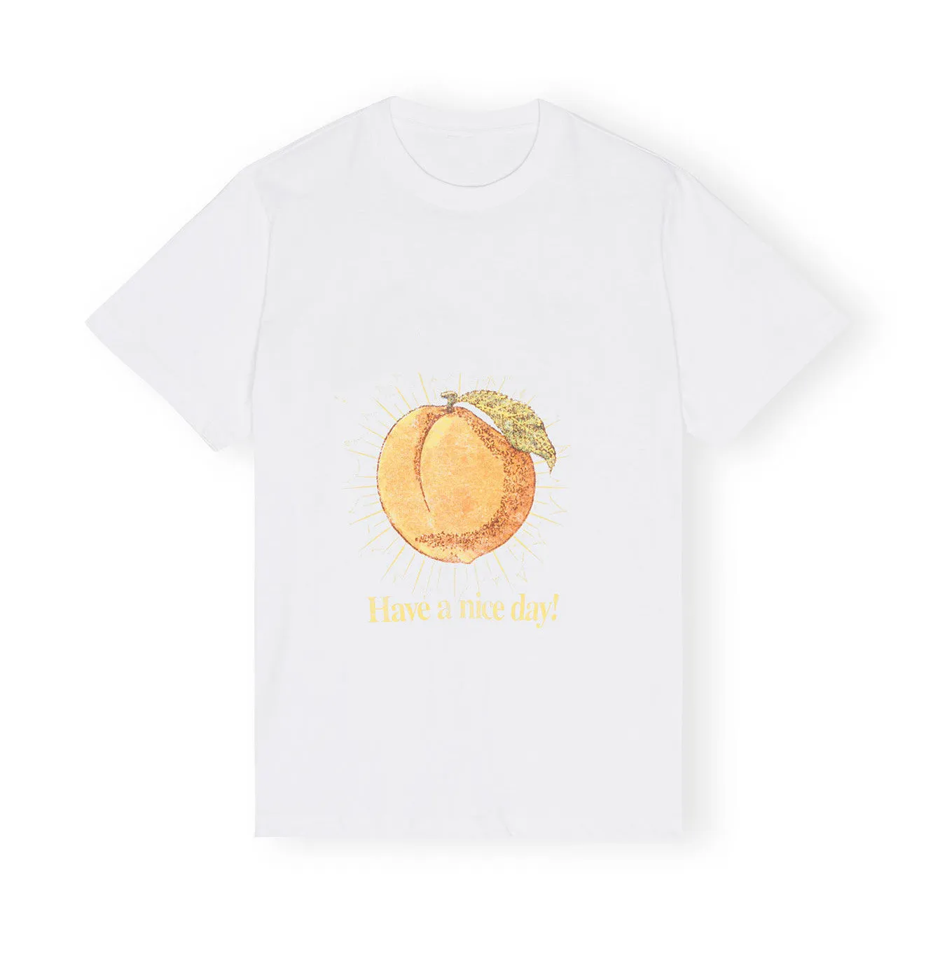 T-shirts pour femmes Designer PEACH PRINT ROUND COTTON LOBE COTTON CORT