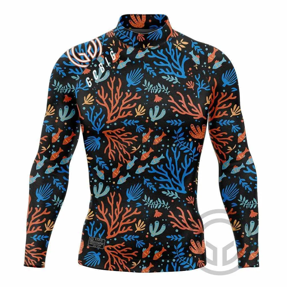 Traje de baño para hombres Traje de baño para hombres Camiseta para nadar Playa Protección UV Traje de baño Rash Guard Veranos Manga larga Surf Buceo Traje de baño Surf Rashguard 24327