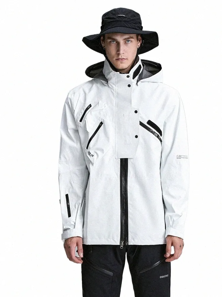 Enshadower 22AW Fi Functial da uomo Outdoor Mountain Tech Cappotto con cappuccio Techwear Giacca impermeabile antivento cyberpunk s2er #