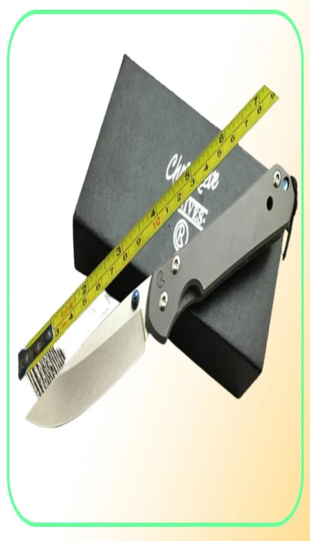 85039039 Chris Reeve NOWOŚĆ CNC D2 Blade Sebenza 21 Style pełny TC4 Titanium Hałda Solding Knife DF231262749