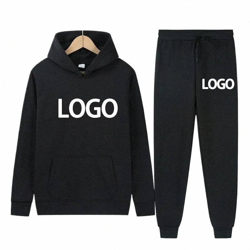 Özelleştirilmiş Baskılı Erkekler Kadın Takip Kapşonlu Sweatshirt ve Jogger Pantolon Yüksek Kaliteli Unisex Günlük Günlük Spor Hoodies Takım L08Z#