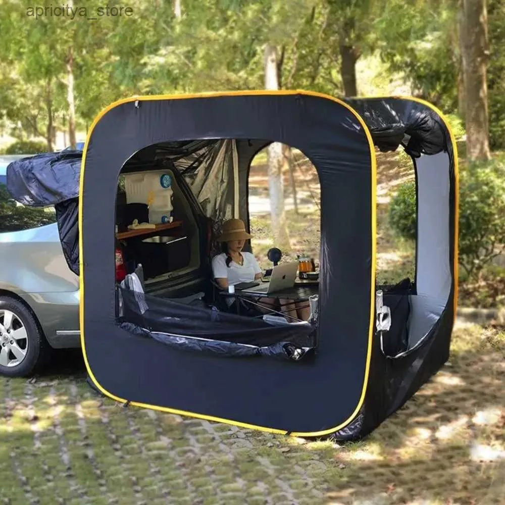 Tentes et abris Tente étendue arrière de voiture pop-up automatique tente 4-6 personnes camping en plein air étanche voyage pliant moustiquaire accessoires24327