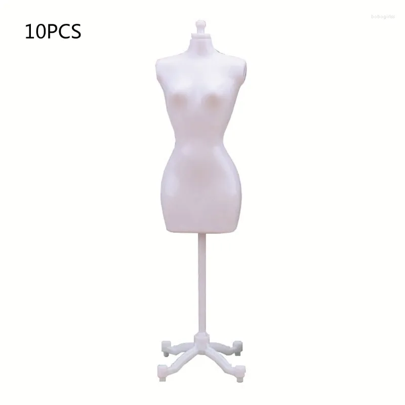 Cintres noir et blanc pour Mannequin de poupée, support de corps, robe féminine, facile à assembler