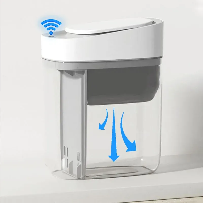 Zakken 9/15L Smart Sensor Prullenbak Waterdicht Badkamer Automatische Zakken Vuilnisbak Smalle Adsorptie Prullenbak Prullenbak Vuilnisbak