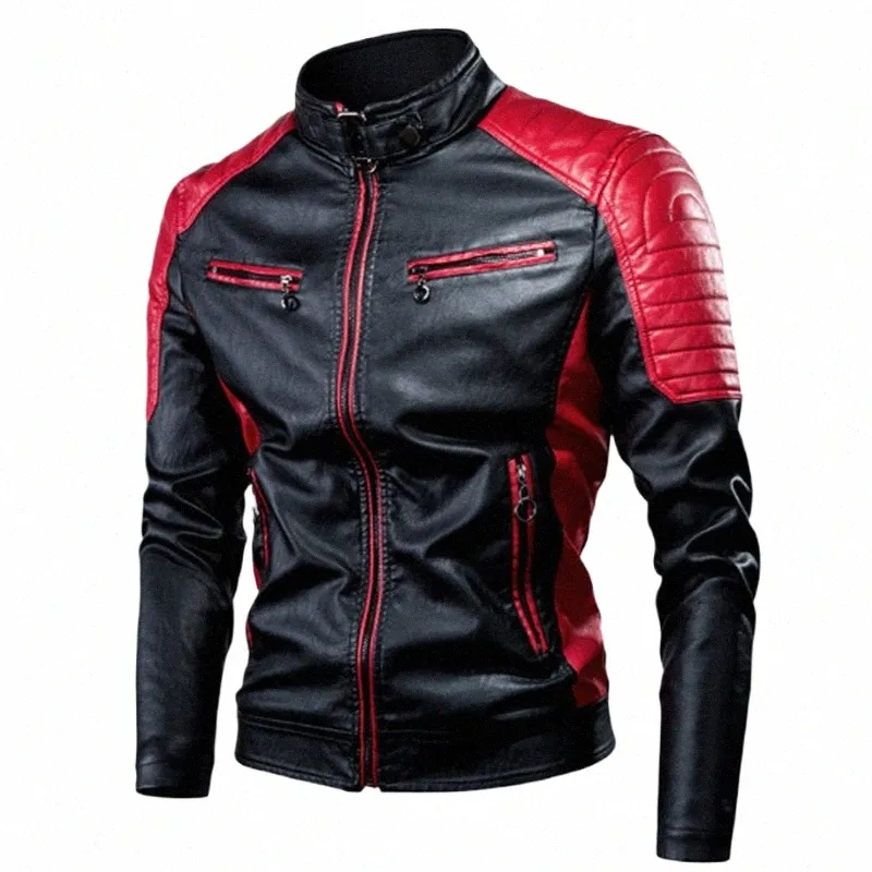 Motorrad-Lederjacke Herren Racing wasserdichter Radanzug D8G0 #