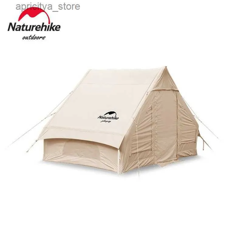 Tents and Shelters Naturehike Air 6.3 Cotton Inflatable Tent Outdoor Waterproof Sun Shelter Traveling Cotton Inflatable Air Tent With Inflator Free24327