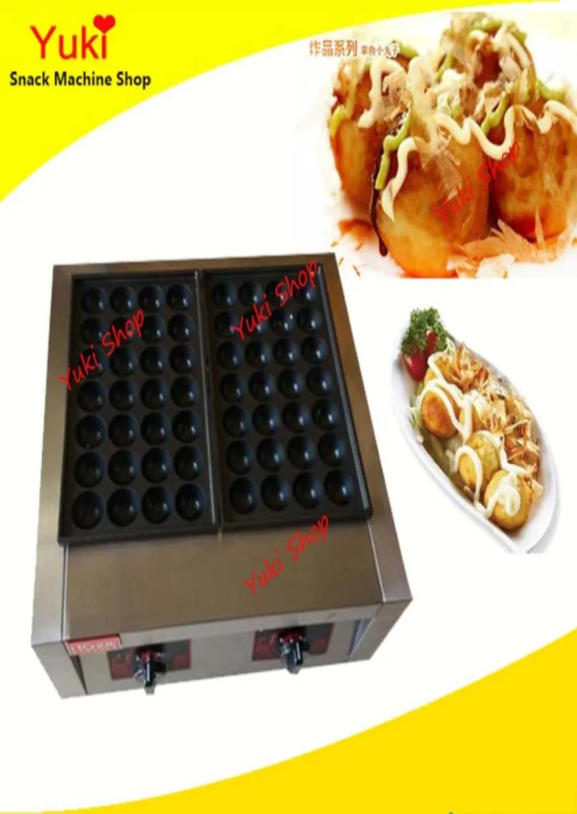 Podwójny elektryczny producent Takoyaki Takoyaki Pan Machine Popularna przekąskowa produkt żywności komercyjny Takoyaki Grill Machine6455186