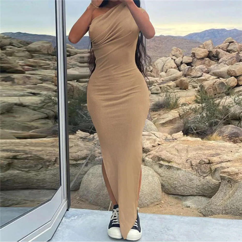 Sexy Bodycon Slit Maxi Dress 456839