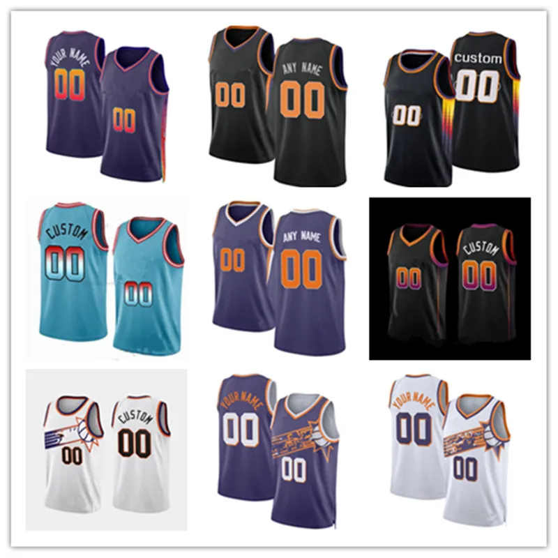 Custom Jersey Men Youth 1 Devin Booker Kevin Durant Phoenixs Eric Gordon Bradley Beal 8 Grayson Allen Jusuf Nurkic Sun Josh Okogie Jordan Goodwin Basketball Jerseys