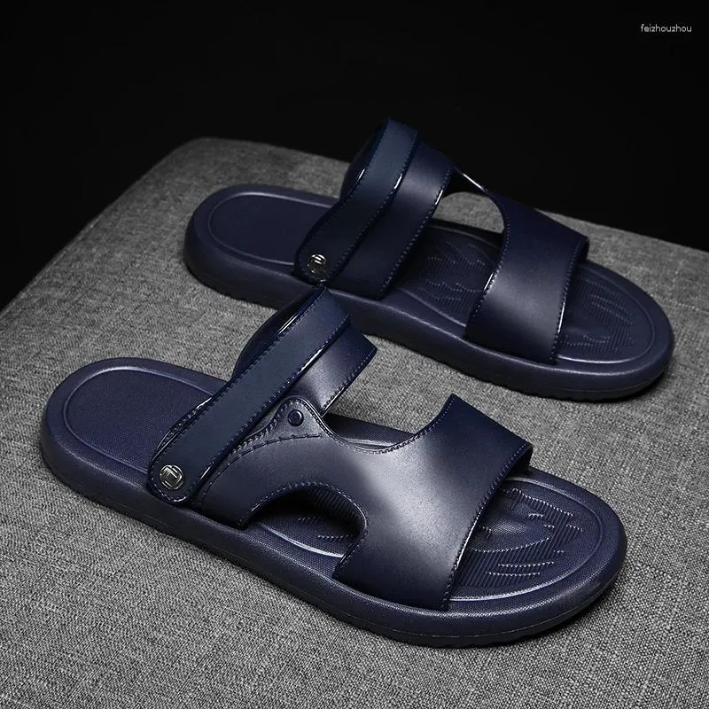 Sandały w stylu męskich misów swobodny buty lekkie dwa sposoby na noszenie wysokiej jakości mody ciężko noszący letnie męskie pantofel plażowy
