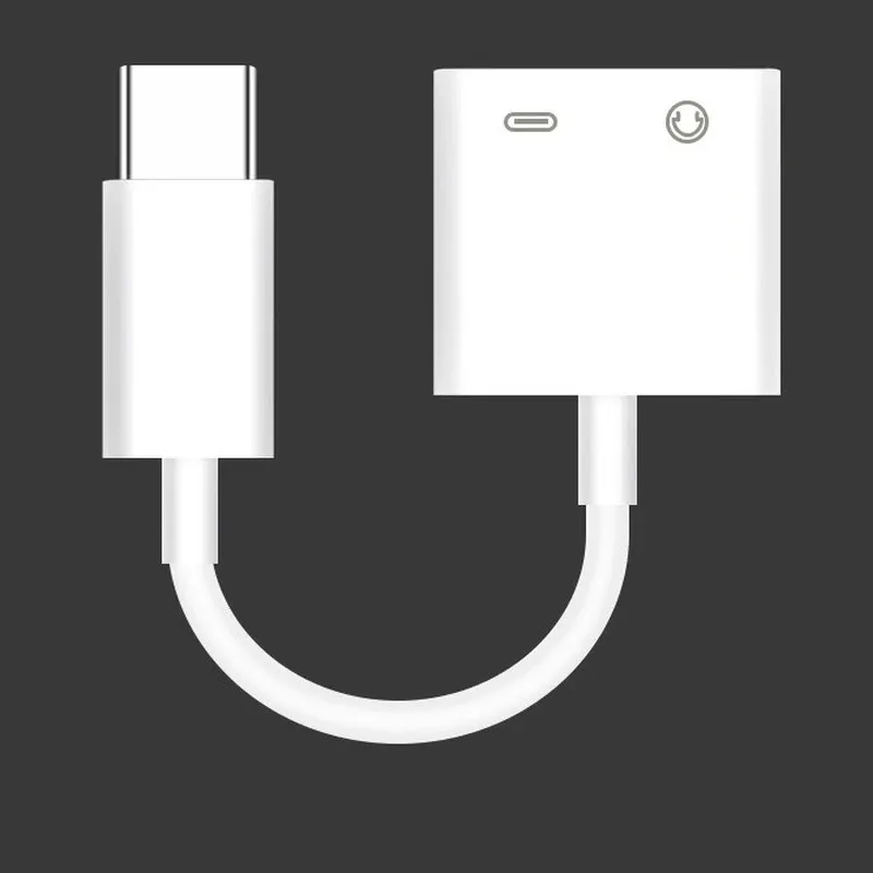 Adapter typu C 2 w 1 rozdzielacz dla Samsung Galaxy S21 S20 Fe Uwaga 20 Ultra Note 10 Plus USB C do 3,5 JACK HARDPONE CABLE