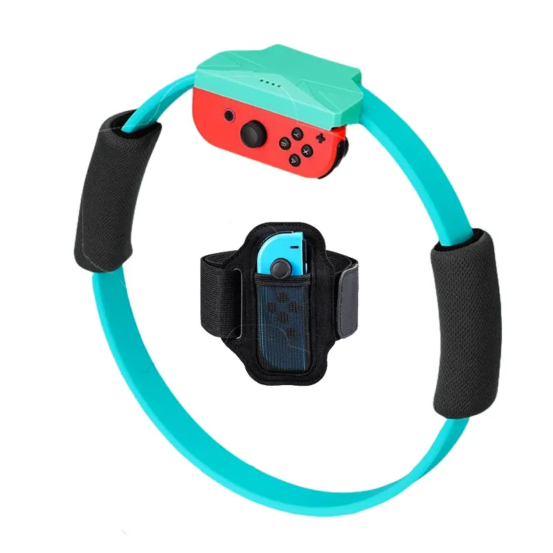Accessoires Fitnessring Fit Avonturen Oefening Inclusief been Verstelbare elastische bandjes voor Nintend Switch Game Yoga-accessoires voor kinderen