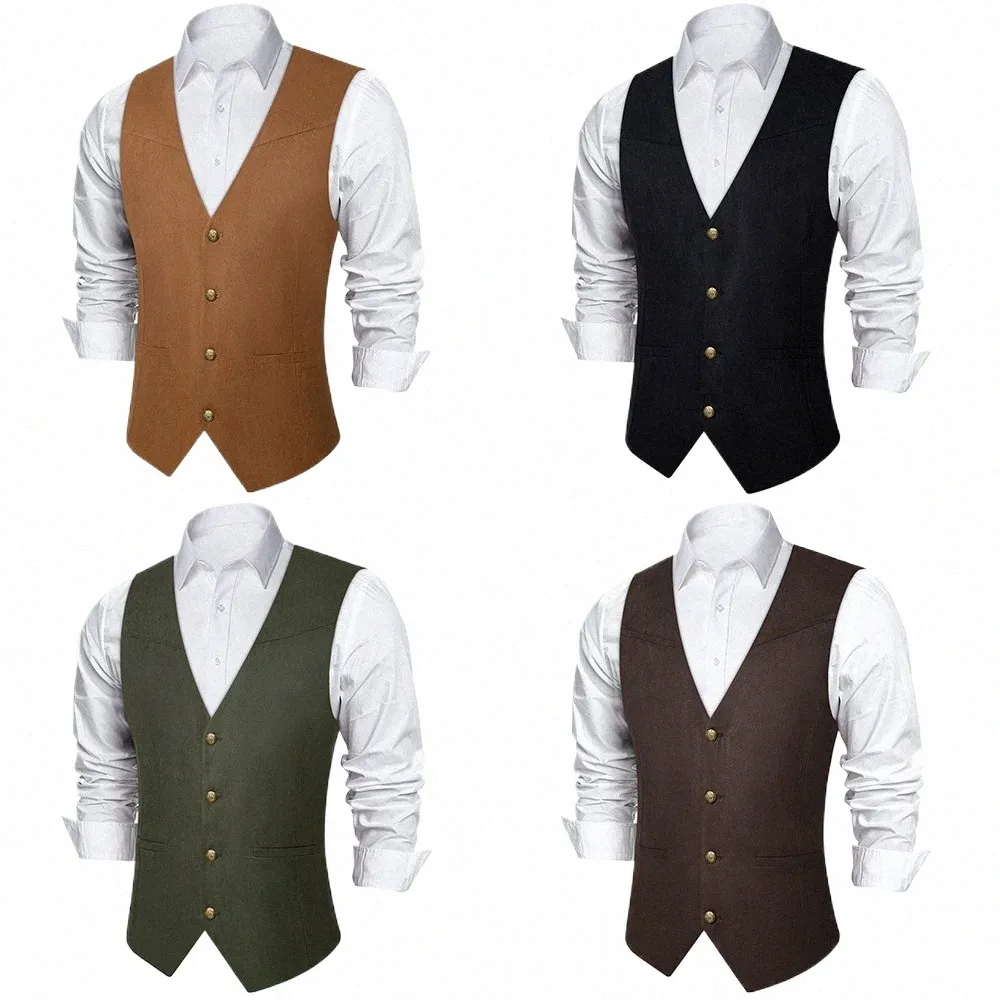 Gilet in pelle scamosciata da uomo Giacca vintage stile cowboy con maniche Slim Fit Gilet da sposa occidentale con giacca con maniche tascabili w7v8 #