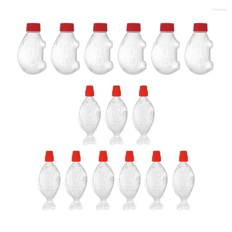 Bottiglie di stoccaggio 15 pezzi Mini bottiglia di salsa di aceto con coperchio Ristorante Manzo di montone