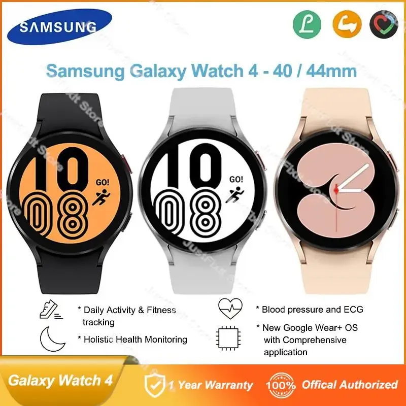 Saatler Samsung Galaxy Watch4 40mm 44mm akıllı saat süper AMOLED ekran SMR860 R870 Bluetooth V5.0 EKG Fitness NFC 4G Akıllı Saat