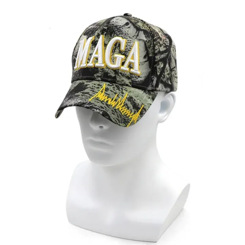 MAGA Embroidery Hat Trump 2024 camouflage Baseball Cotton Cap For Election