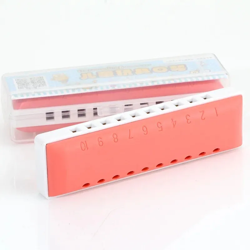 10 Holes Harmonica Children's Toys Early Educational Instruments Candy Colors