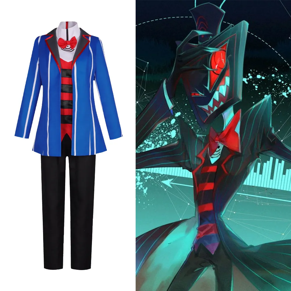 Anime Costumes Hazbin Hotel Cosplay Vox Uniform Cosplay vuxna män halloween full set