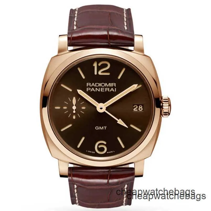 Orologio Swiss Made Panerai Sports Watches PANERAISS Pam00570 Manuale Meccanico da uomo Impermeabile in acciaio inossidabile Movimento di alta qualità