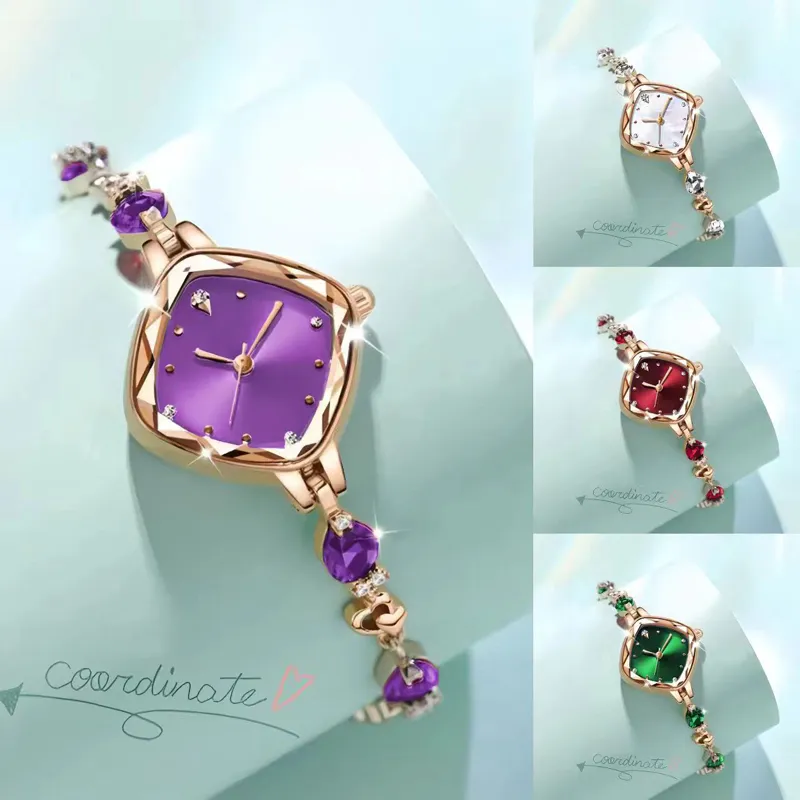 bracelet designer for Women chain bracelet luxe clover Four-leaf with precious stones Alloy gold plating designer jewelry bracelets watch High Quality